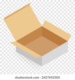 Icono de línea cuadrada blanca. Entrega, correo, sorpresa, embalaje, cartón, almacenamiento, para mercancías frágiles, transporte, compras en línea. Icono de línea vectorial para negocios y publicidad