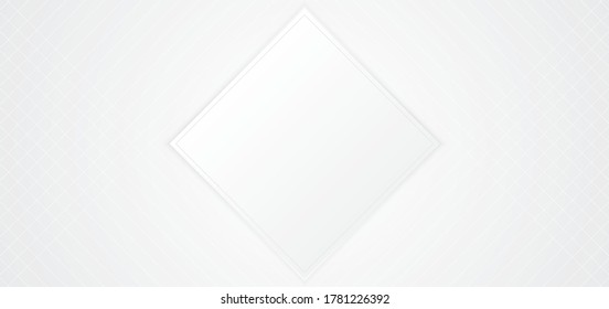 White square frame overlap layer design abstract background line pattern. vector illustration.