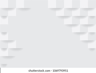 White square geometric texture background Can be adapt to Brochure, Annual Report, Magazine, Poster, Corporate Presentation, Portfolio, Flyer, Banner, Website. Vector Abstract geometric texture.