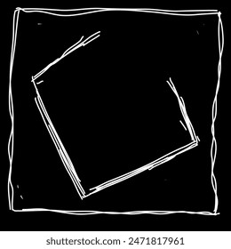 Weiße quadratische Linien, abstrakte Kunst für Kunstwerke