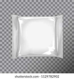 White square package with for cheese, food, snacks for your design