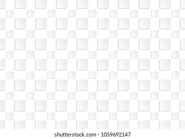 white square paper cut art pattern background design by vector