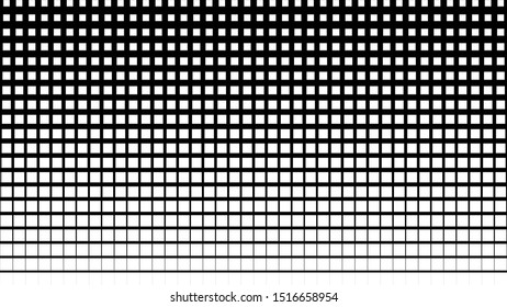White square pattern abstract on black background. Vector illustration.