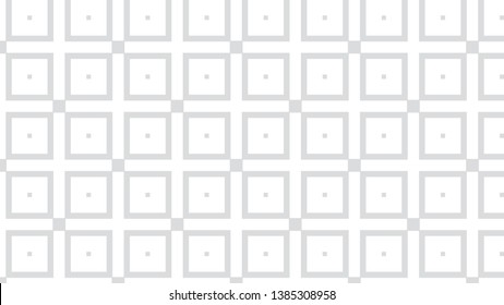 White Square Pattern Vector Graphic