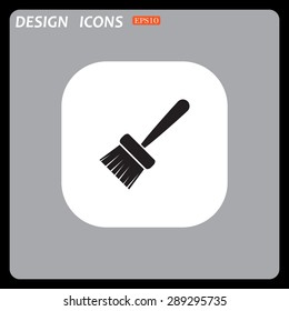 White square with rounded corners on a gray background.