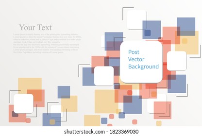 white square shape note and multiple color full square post it 