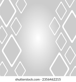 White square shape silhouette on gradient grey background design vector