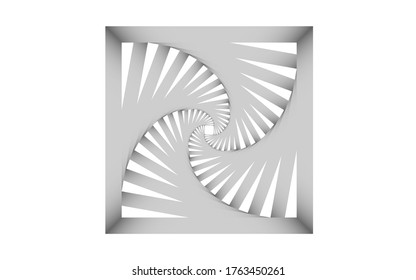 white square tunnel texture background