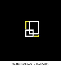 white square and yellow lines