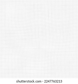 white squared paper sheet wavy