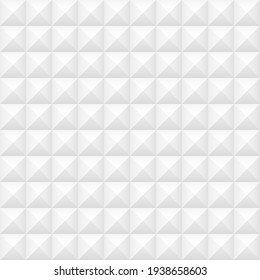 White squares background. Mosaic tiles pattern. Seamless vector illustration.