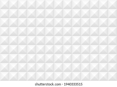 White squares background. Mosaic tiles pattern. Seamless vector illustration.