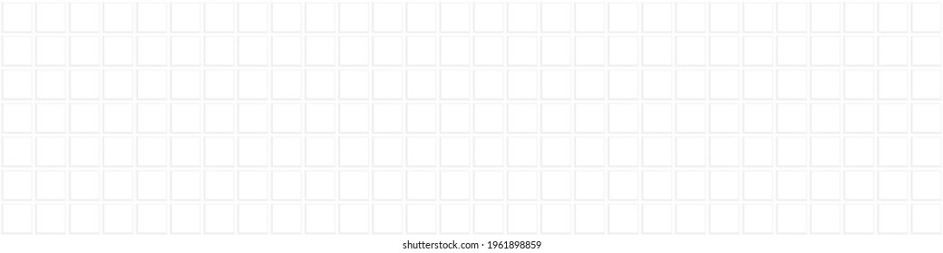 White squares background. Mosaic tiles. Seamless vector illustration.