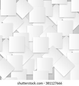 White squares on gray background, vector
