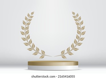 White Stage Podium Products On White Stock Vector (Royalty Free ...