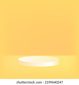 Escenario Blanco En Lugar Amarillo