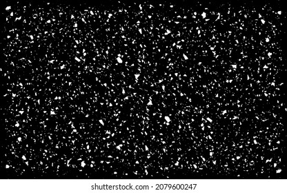 White Stain Background Black Vector. Wall Subtle Texture. Antique Template. White Mess Backdrop.
