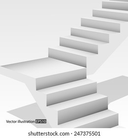 White stair.
