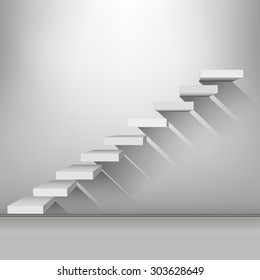 White stair
