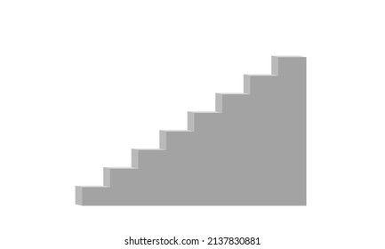 escalera blanca en la habitación blanca