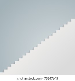 White staircase vector illustration Eps 10.