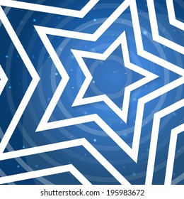 White star application on blue background. Vector illustration for you project.
