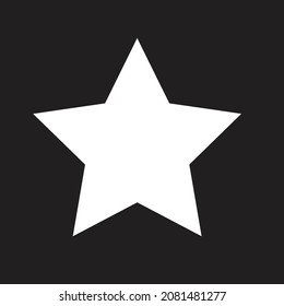 White Star Black Background Stock Vector (Royalty Free) 2081481277