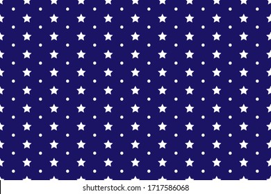 White Stern und Punkte mit dunkelblauem Hintergrund, Illustration, grafischer Hintergrund für Ihr Unternehmen, Business Design, Website, Landingpages, Anzeigen, Poster, Banner für kommerzielle Werbung
