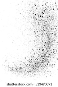  White star dust trail  particles isolated on white background. Space comet tail. Dust Particles Vector Texture. Grunge Background with Sand Texture Effect