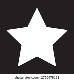 White star icon. Logo design. Star web site pictogram, mobile app. Illustration