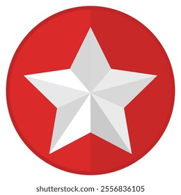 White star icon vector isolated on white background.