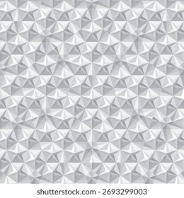 padrão sem emenda de mosaico de estrela branca, ilustração de vetor preto e branco