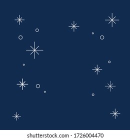 white star on beautiful night background