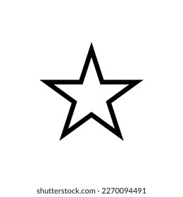 White star outline style- Vector icon star Icon Vector,  star icon, star- Vector icon.