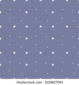 White Star Pattern Pastel Blue Background Stock Vector (Royalty Free ...