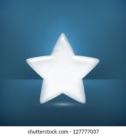 White star, vector