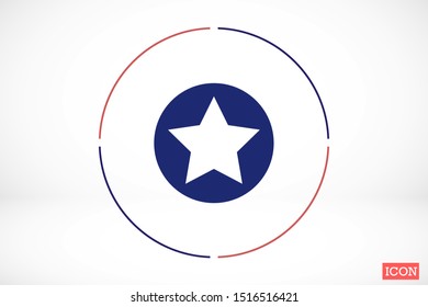 White star - Vector star Icon Vector / star icon / star- Vector icon. Star Icon vector. Simple flat symbol. Perfect Black pictogram illustration on white background.