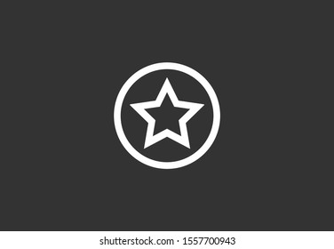 White star - Vector star Icon Vector / star icon / star- Vector icon. Star Icon vector. Simple flat symbol. Perfect Black pictogram illustration on white background.
