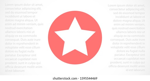 White star - Vector star Icon Vector / star icon / star- Vector icon. Star Icon vector. Simple flat symbol. Perfect Black pictogram illustration on white background.