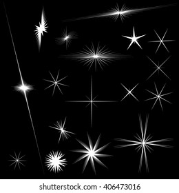 white stars