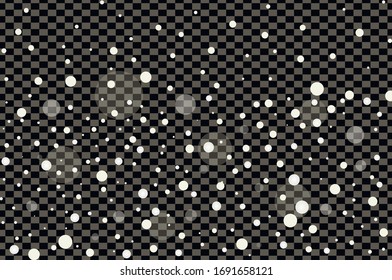  White stars glitter special light effect. Vector sparkles on transparent background. Christmas abstract pattern. 