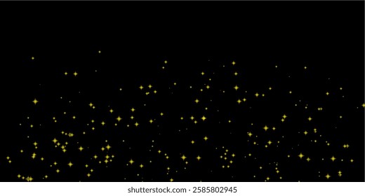 White stars on a black background. Glittering stars at night. Stars shining in sky. Background with white glow stars