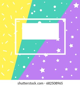 White stars on a colored background