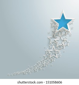 White stars on the grey background. Eps 10 vector file.