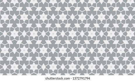 White Stars Pattern Background