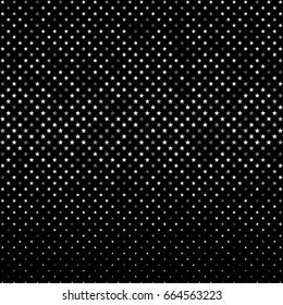 white stars with transparency. black background. abstract monochrome texture. halftone effect. vector illustration