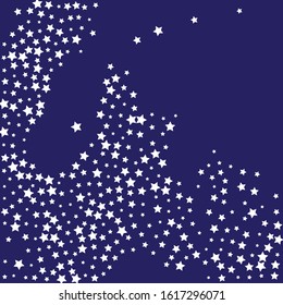 White Stars Wallpaper. Twinkling Confetti Banner. Tiny Sparkling Isolated. Celebration Sky. Shining Starry Wallpaper. Glitter Sky. Summer Sky. Party Symbol.