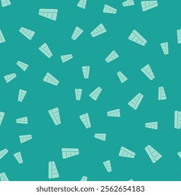 White Steak meat icon isolated on grey background. Square glass panels. Vector