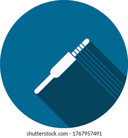 white stereo headphone adapter  illustration