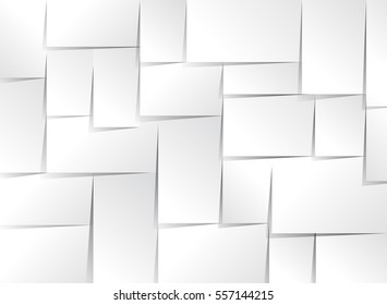 White stick note isolated on white background, 